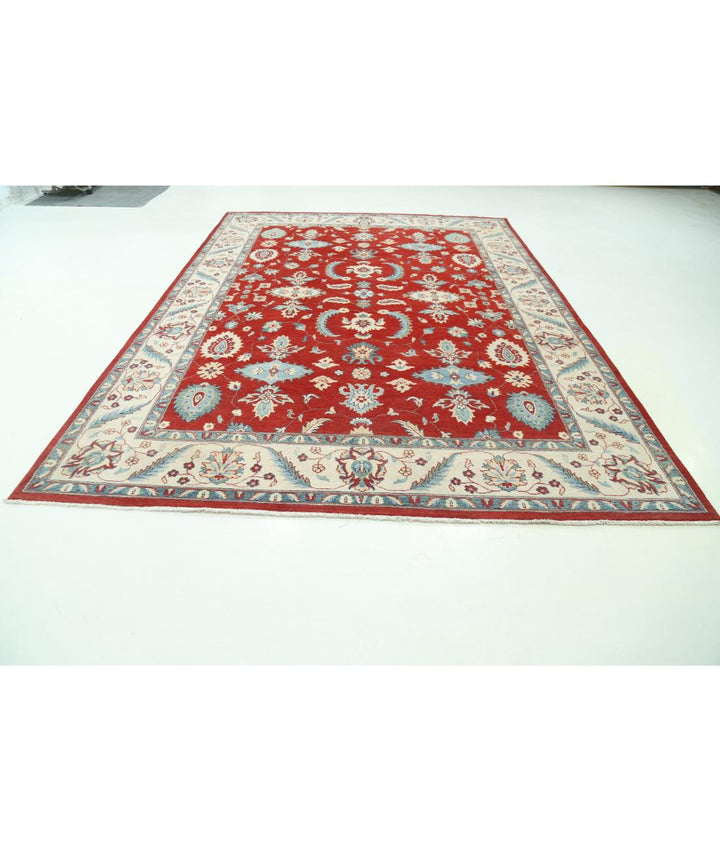 Hand Knotted Tribal Kazak Wool Rug 8' 10" x 12' 2" - No. AT20282