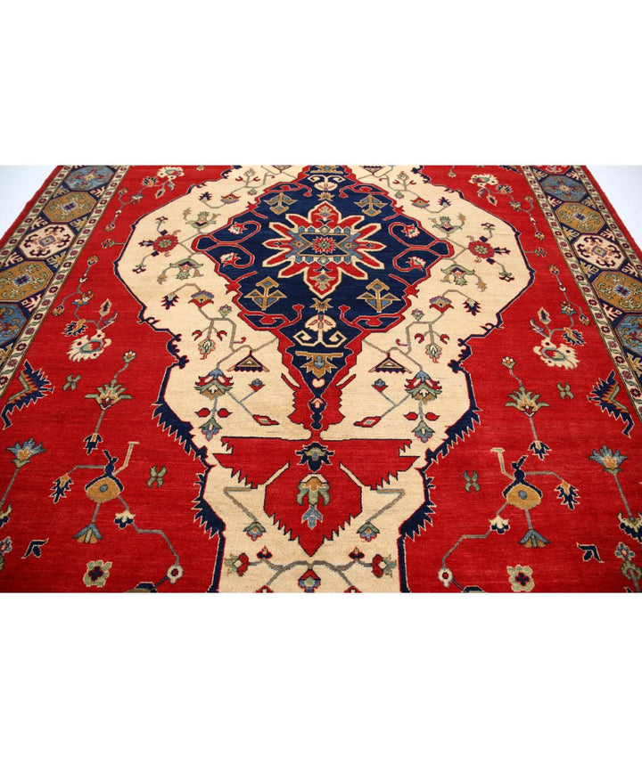 Hand Knotted Tribal Kazak Wool Rug 10' 1" x 13' 7" - No. AT61214