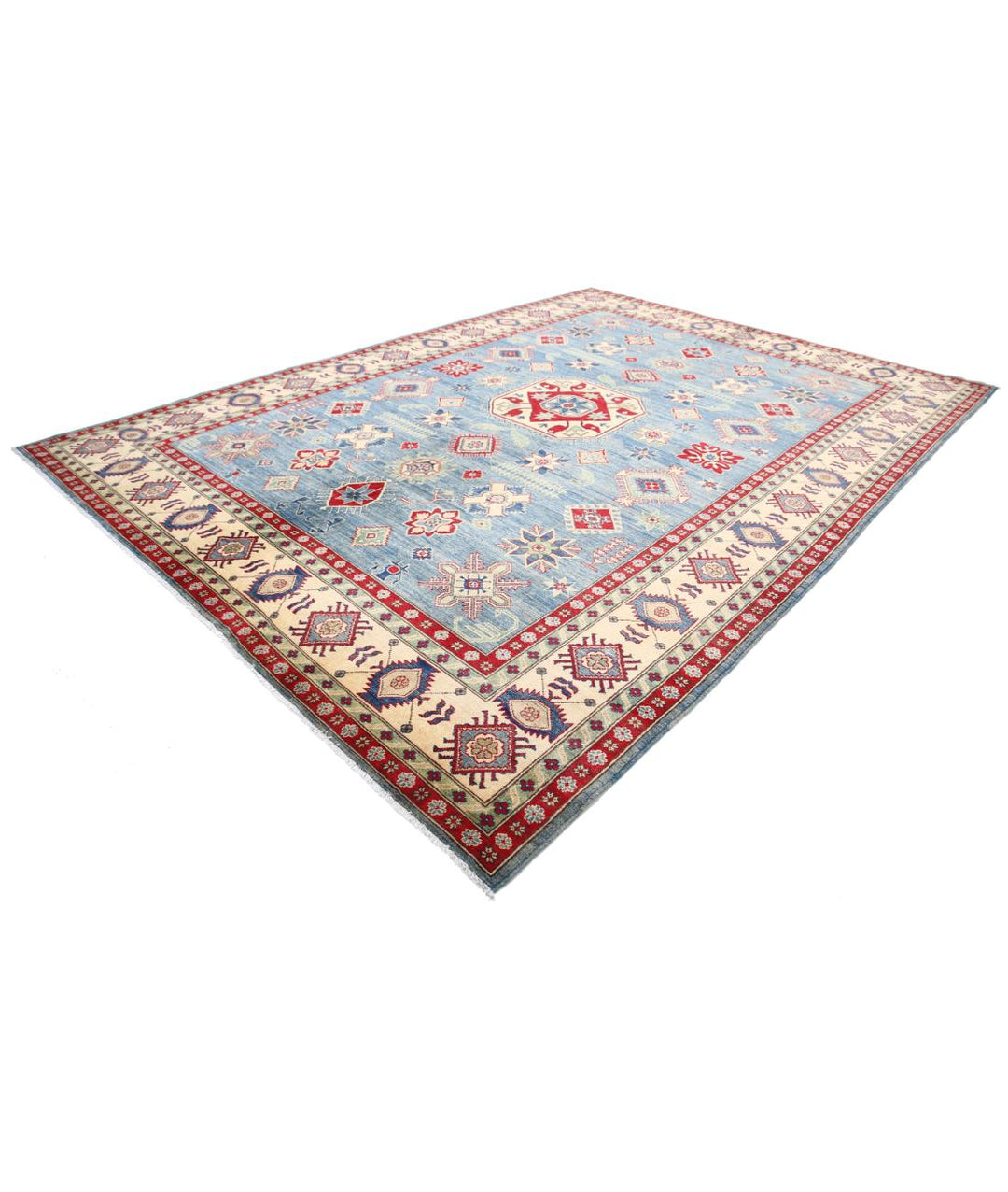 Hand Knotted Tribal Kazak Wool Rug 10' 0" x 13' 10" - No. AT77825