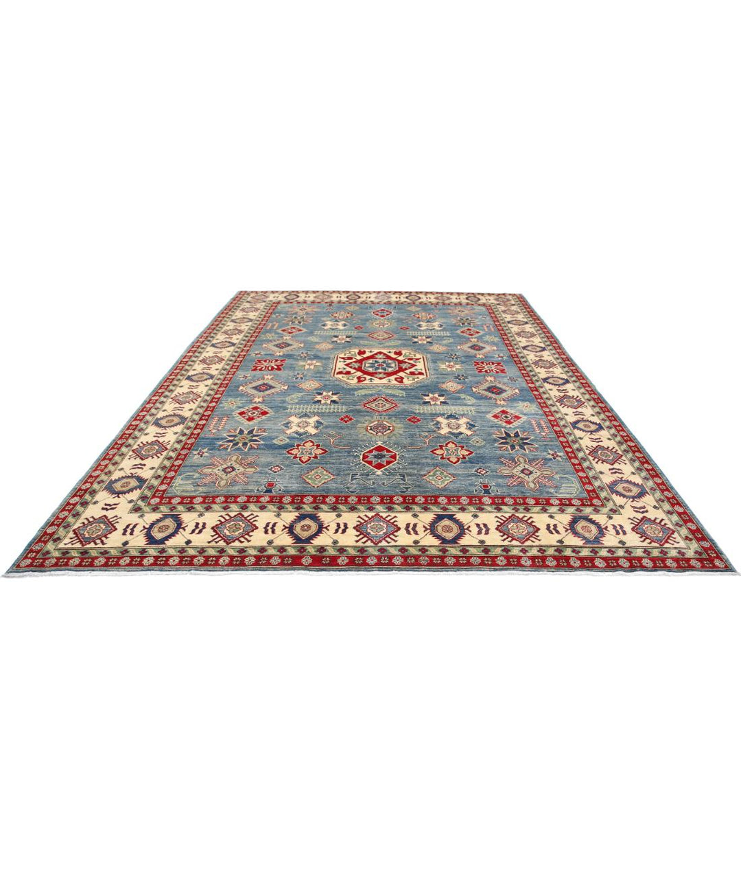 Hand Knotted Tribal Kazak Wool Rug 10' 0" x 13' 10" - No. AT77825