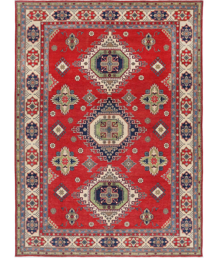 Hand Knotted Tribal Kazak Wool Rug 10' 1" x 13' 9" - No. AT88643