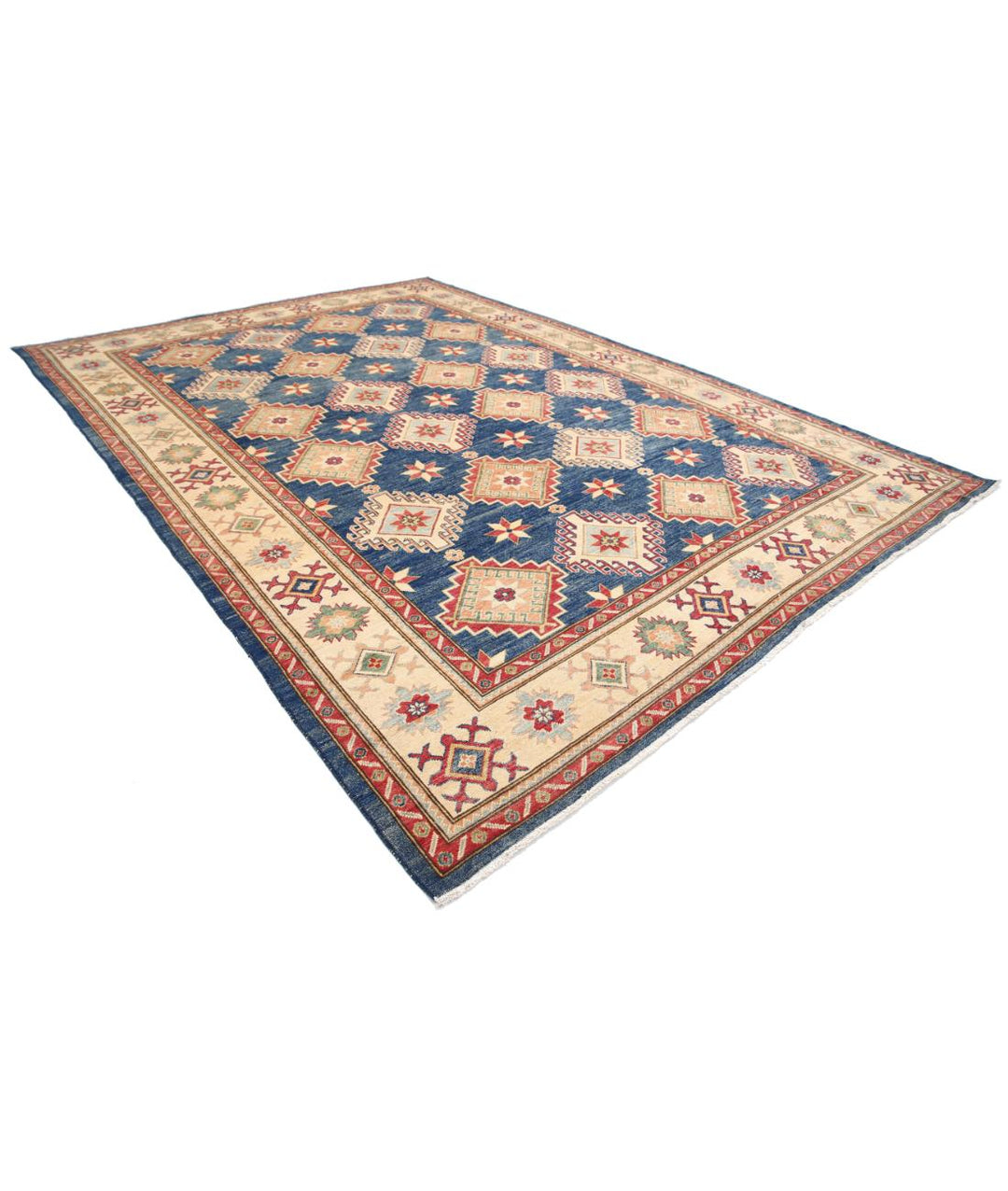 Hand Knotted Tribal Kazak Wool Rug 9' 11" x 14' 3" - No. AT13635