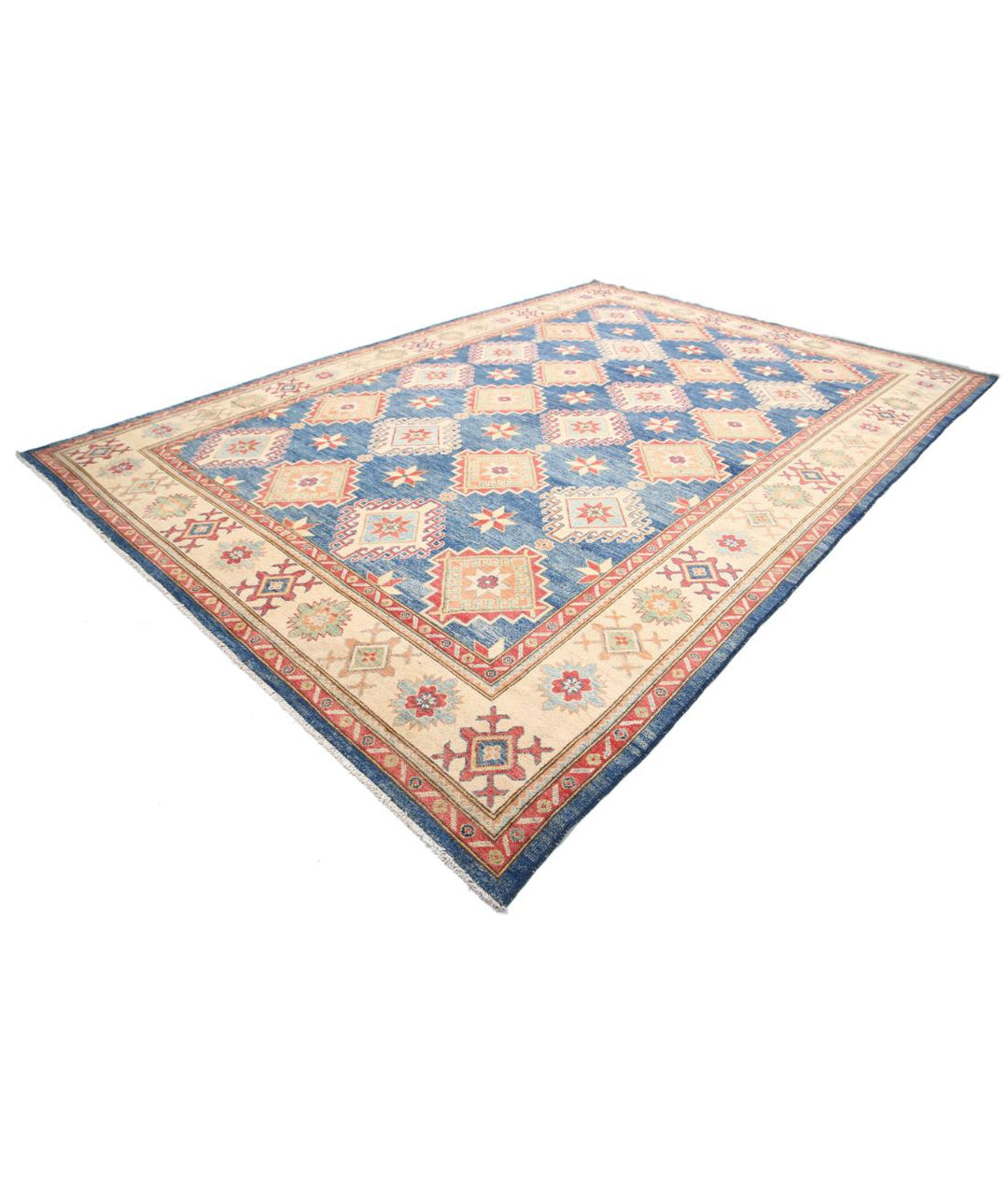 Hand Knotted Tribal Kazak Wool Rug 9' 11" x 14' 3" - No. AT13635
