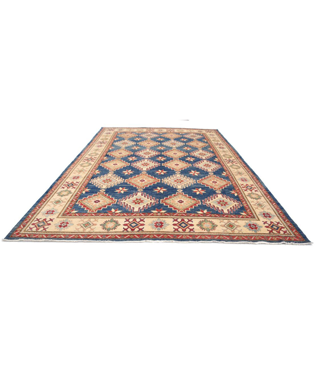 Hand Knotted Tribal Kazak Wool Rug 9' 11" x 14' 3" - No. AT13635