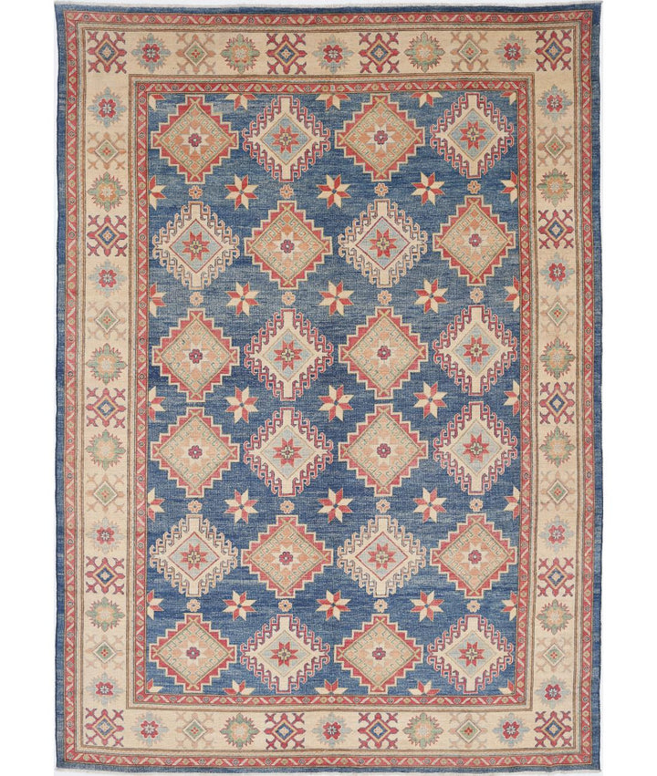 Hand Knotted Tribal Kazak Wool Rug 9' 11" x 14' 3" - No. AT13635