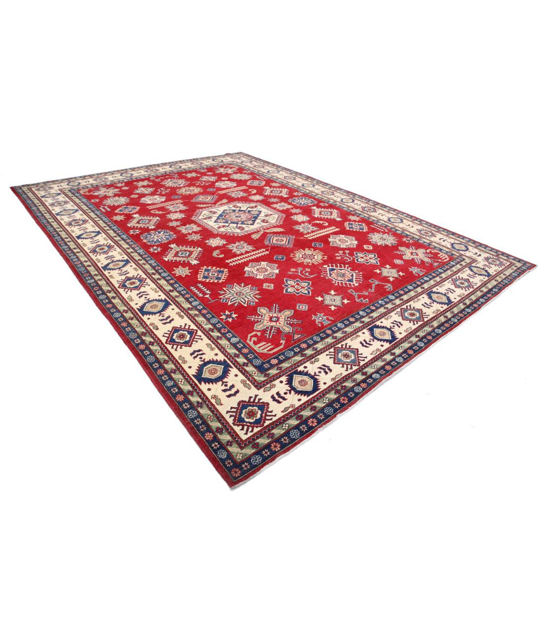 Hand Knotted Tribal Kazak Wool Rug 10' 3" x 14' 0" - No. AT45960