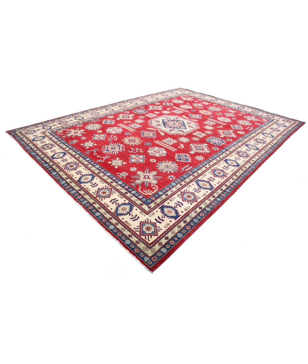 Hand Knotted Tribal Kazak Wool Rug 10' 3" x 14' 0" - No. AT45960