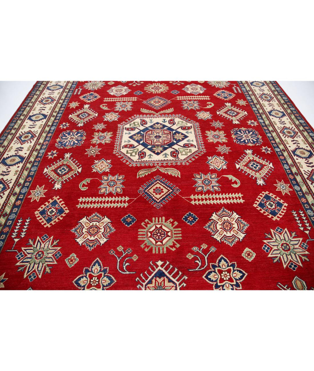 Hand Knotted Tribal Kazak Wool Rug 10' 3" x 14' 0" - No. AT45960