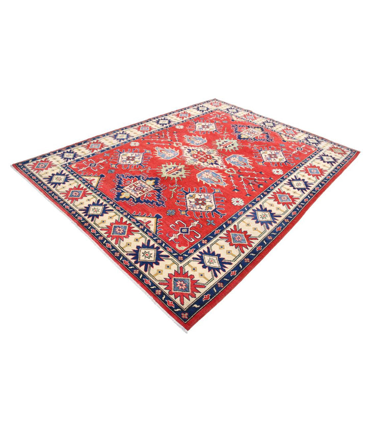 Hand Knotted Tribal Kazak Wool Rug 6' 10" x 9' 2" - No. AT15933