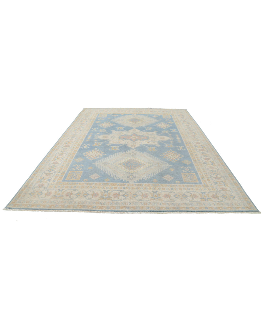 Hand Knotted Tribal Kazak Wool Rug 8' 9" x 11' 9" - No. AT23730