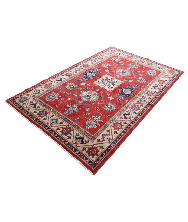 Hand Knotted Tribal Kazak Wool Rug 5' 0" x 7' 9" - No. AT46281