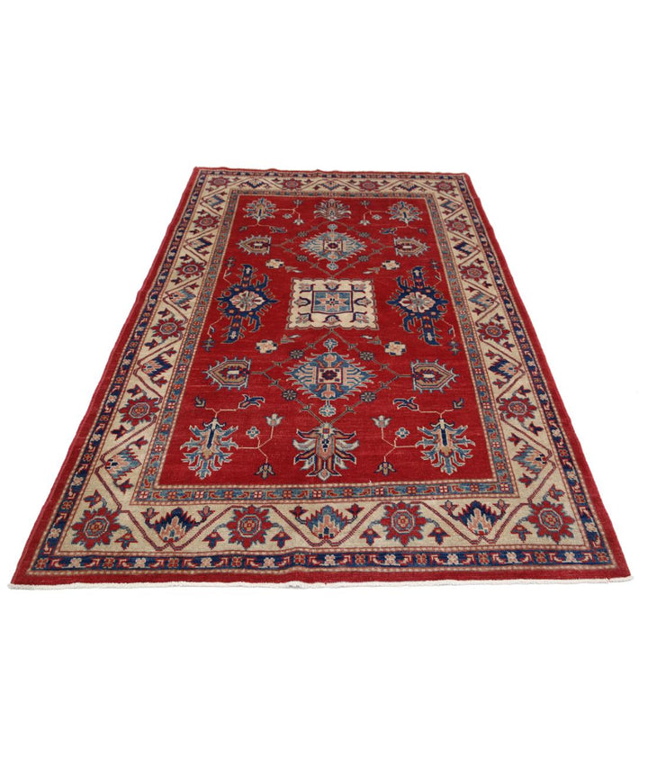 Hand Knotted Tribal Kazak Wool Rug 5' 0" x 7' 9" - No. AT46281