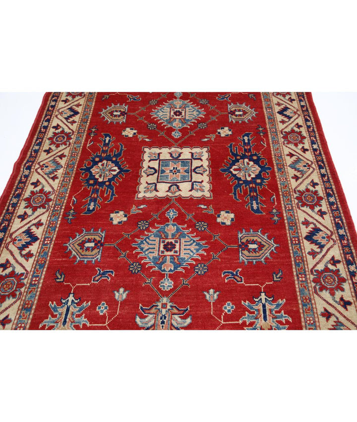 Hand Knotted Tribal Kazak Wool Rug 5' 0" x 7' 9" - No. AT46281