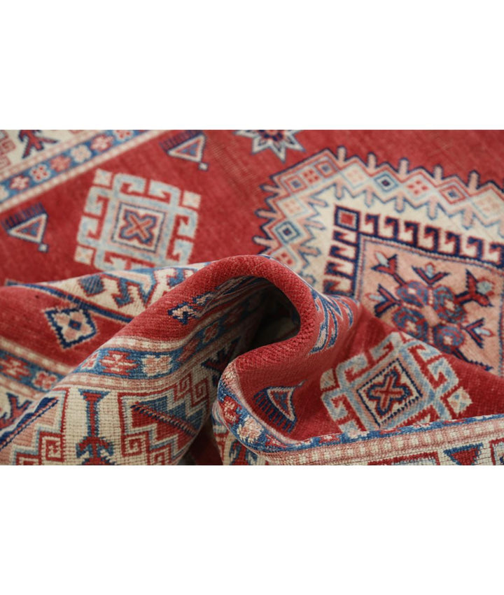 Hand Knotted Tribal Kazak Wool Rug 4' 11" x 6' 0" - No. AT40498