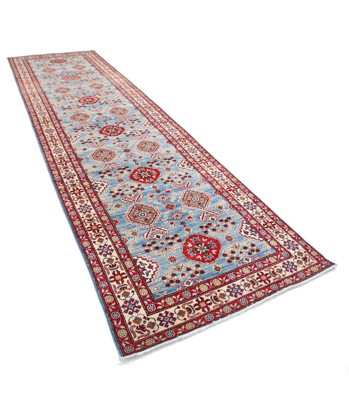 Hand Knotted Tribal Kazak Wool Rug 4' 0" x 14' 5" - No. AT84724