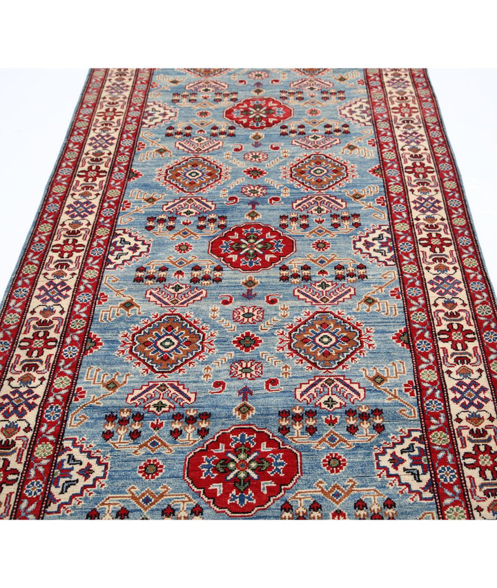 Hand Knotted Tribal Kazak Wool Rug 4' 0" x 14' 5" - No. AT84724