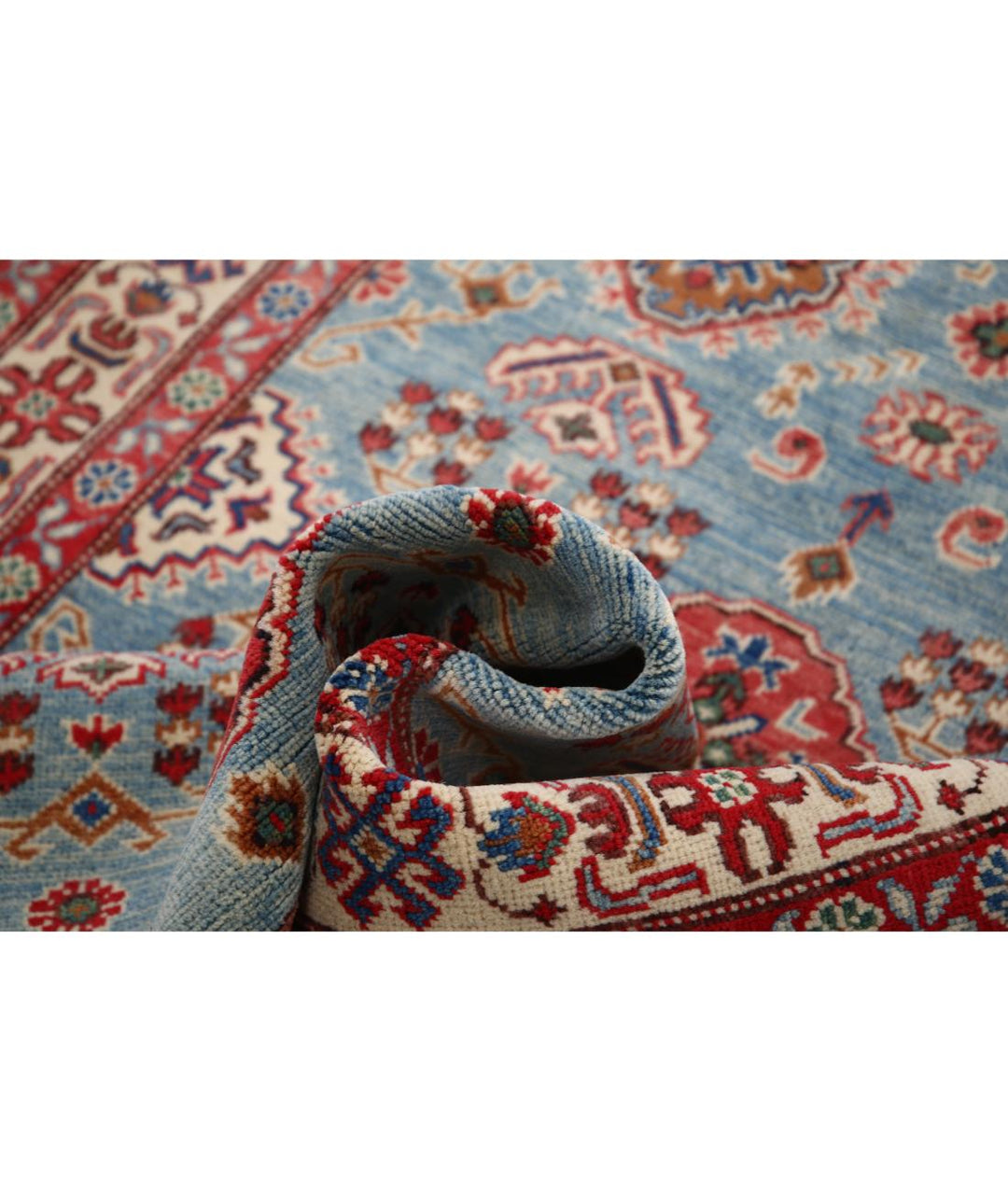 Hand Knotted Tribal Kazak Wool Rug 4' 1" x 14' 4" - No. AT19124