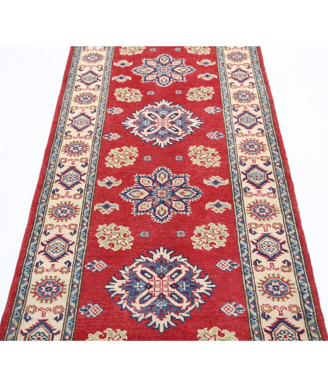 Hand Knotted Tribal Kazak Wool Rug 2' 10" x 9' 10" - No. AT60223