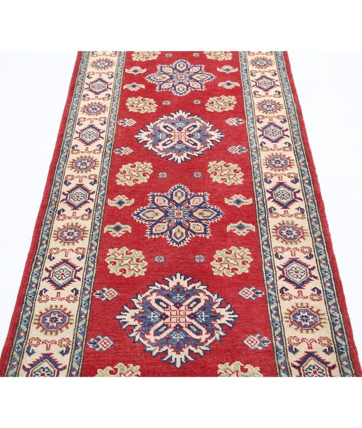 Hand Knotted Tribal Kazak Wool Rug 2' 10" x 9' 10" - No. AT60223