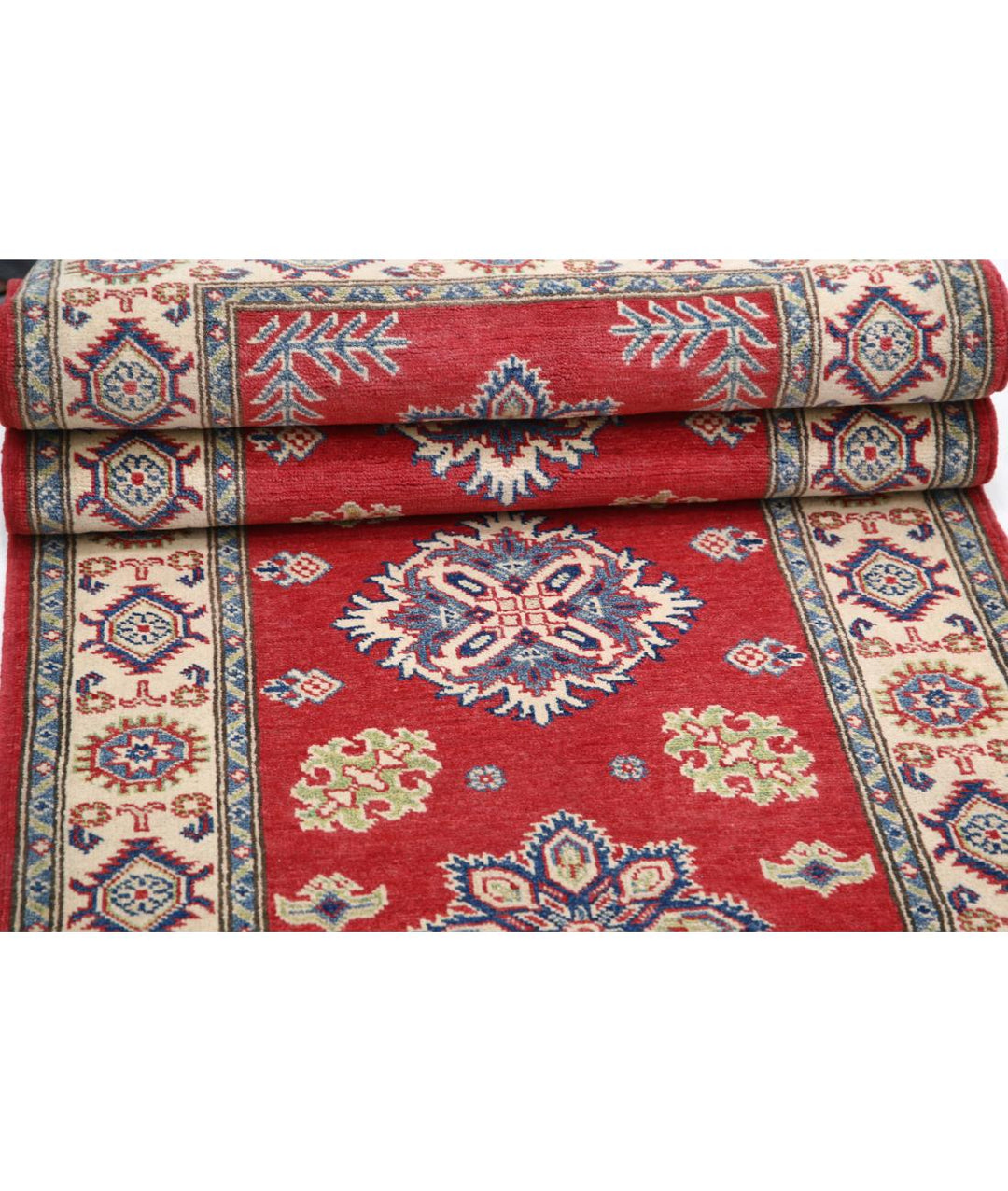 Hand Knotted Tribal Kazak Wool Rug 2' 10" x 9' 10" - No. AT60223