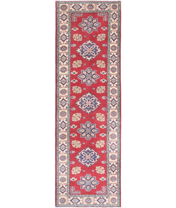 Hand Knotted Tribal Kazak Wool Rug 2' 10" x 9' 10" - No. AT60223