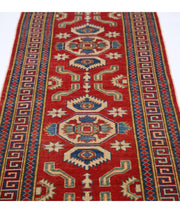 Hand Knotted Tribal Kazak Wool Rug 2' 8" x 11' 7" - No. AT48867
