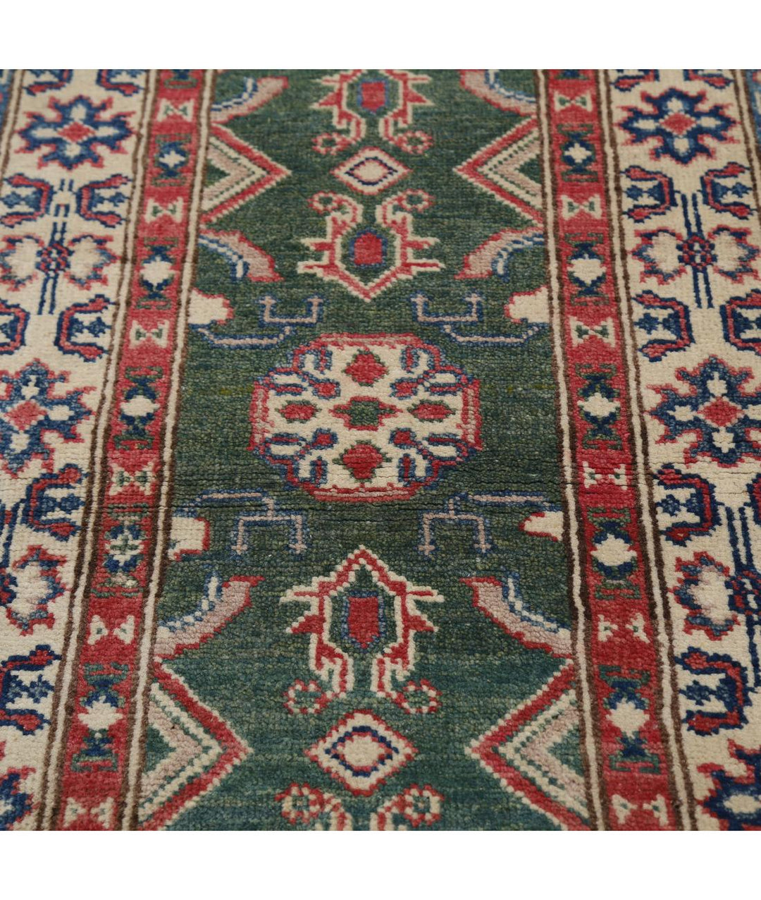 Hand Knotted Tribal Kazak Wool Rug 2' 1" x 5' 8" - No. AT10795