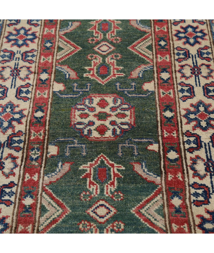 Hand Knotted Tribal Kazak Wool Rug 2' 1" x 5' 8" - No. AT10795