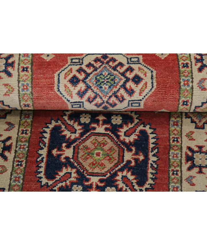 Hand Knotted Tribal Kazak Wool Rug 2' 1" x 6' 3" - No. AT92191