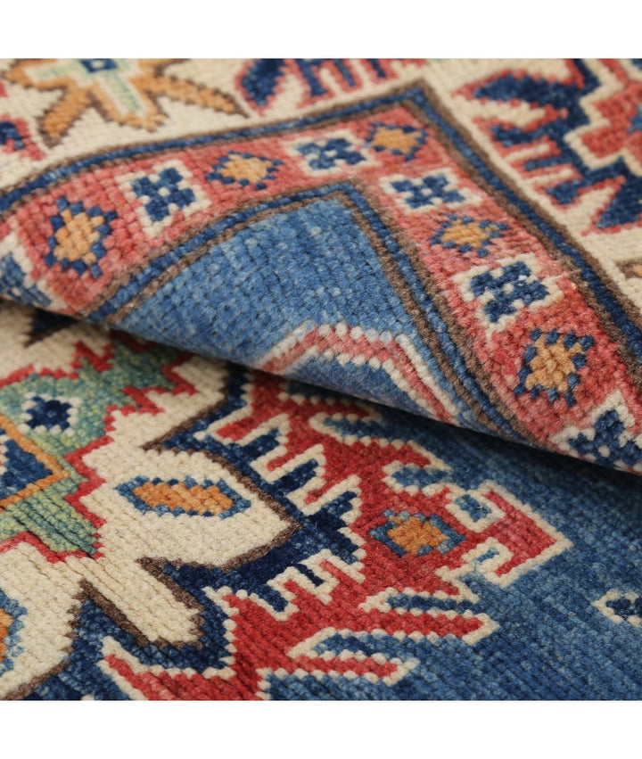 Hand Knotted Tribal Kazak Wool Rug 2' 10" x 4' 8" - No. AT39772