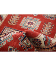 Hand Knotted Tribal Kazak Wool Rug 3' 2" x 5' 0" - No. AT49813