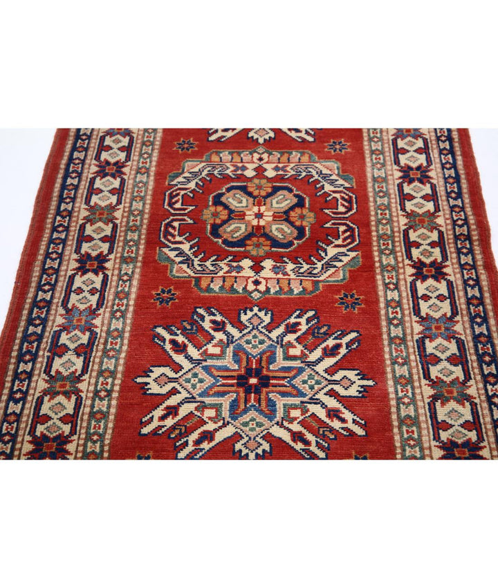 Hand Knotted Tribal Kazak Wool Rug 2' 11" x 4' 11" - No. AT14846
