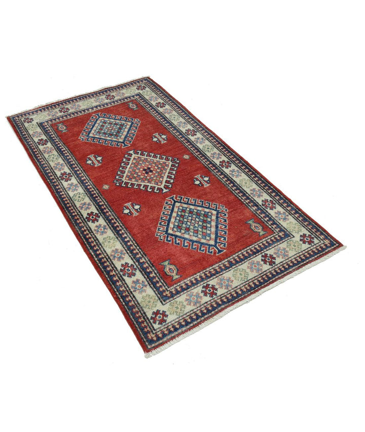 Hand Knotted Tribal Kazak Wool Rug 2' 11" x 4' 11" - No. AT80822