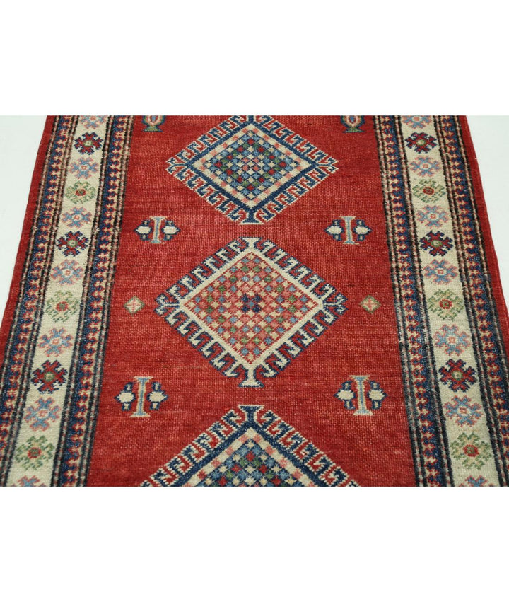 Hand Knotted Tribal Kazak Wool Rug 3' 0" x 4' 9" - No. AT69721