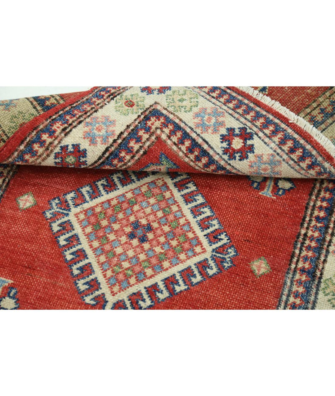 Hand Knotted Tribal Kazak Wool Rug 3' 0" x 4' 9" - No. AT69721