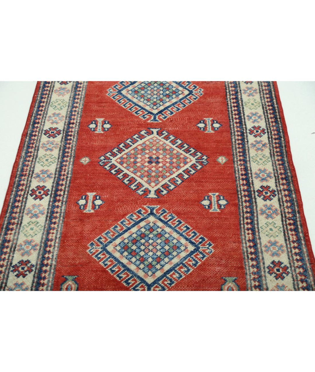 Hand Knotted Tribal Kazak Wool Rug 2' 10" x 5' 0" - No. AT26428