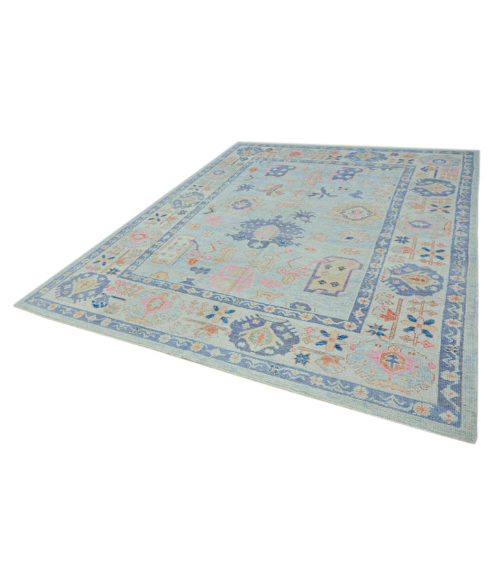 Hand Knotted Turkey Oushak Wool Rug 7' 9" x 10'  - No. AT95225