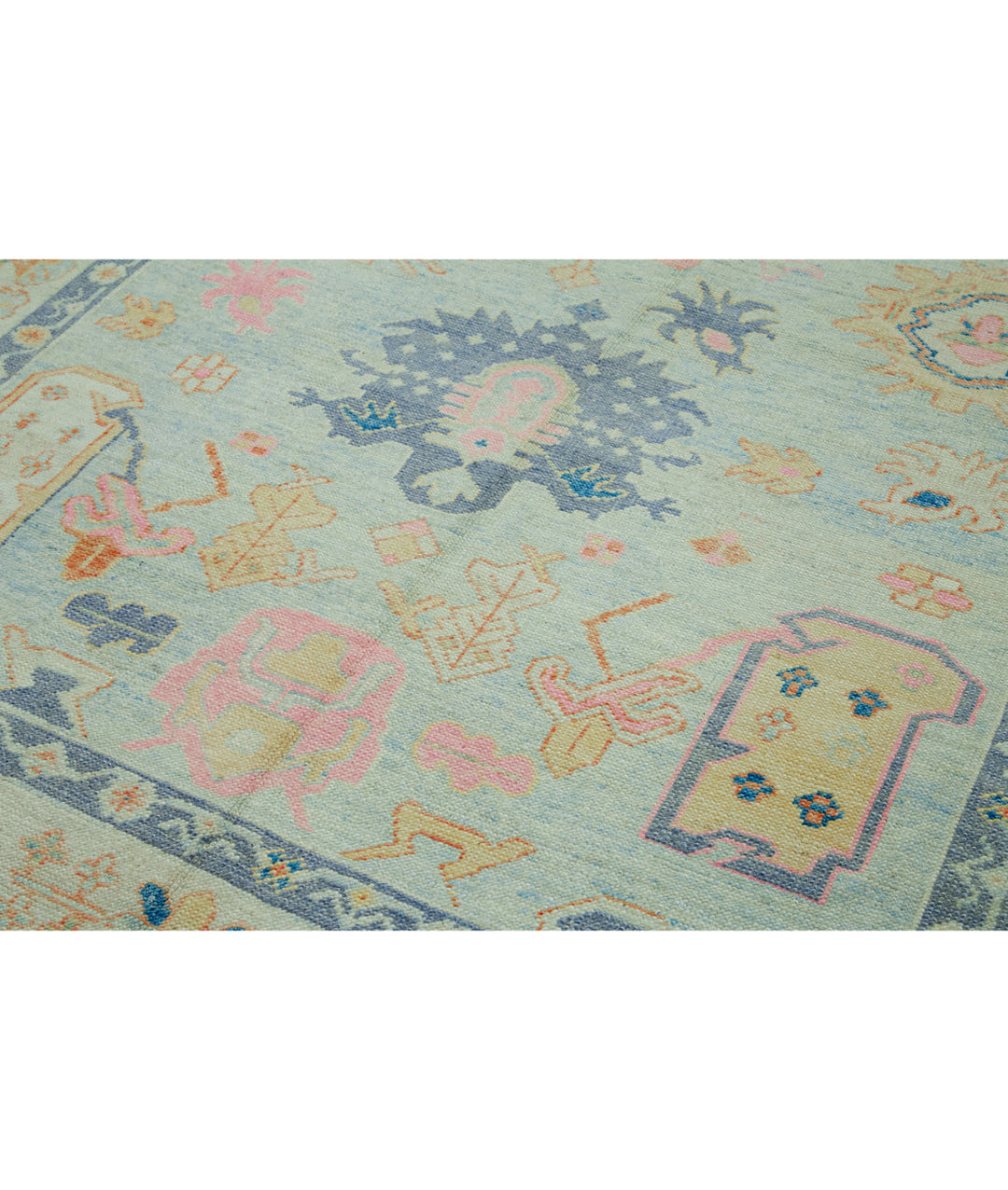 Hand Knotted Turkey Oushak Wool Rug 7' 9" x 10'  - No. AT95225