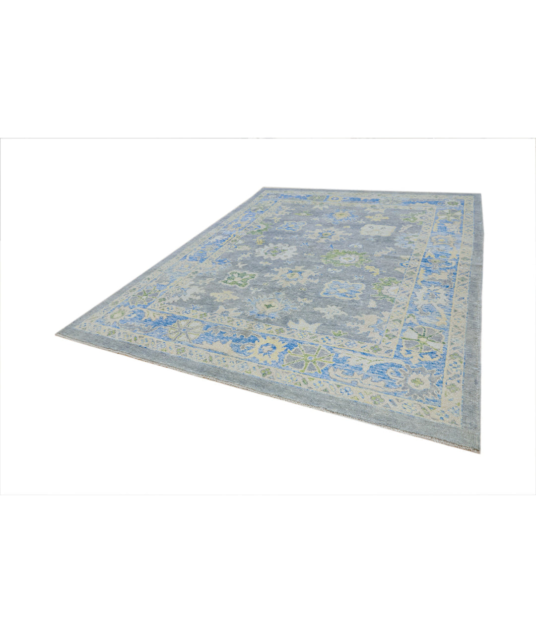 Hand Knotted Turkey Oushak Wool Rug 8' 2" x 10' 6" - No. AT22759