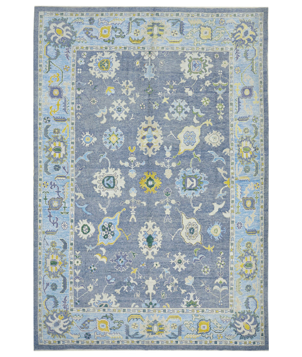 Hand Knotted Turkey Oushak Wool Rug 10'  x 14' 9" - No. AT66495