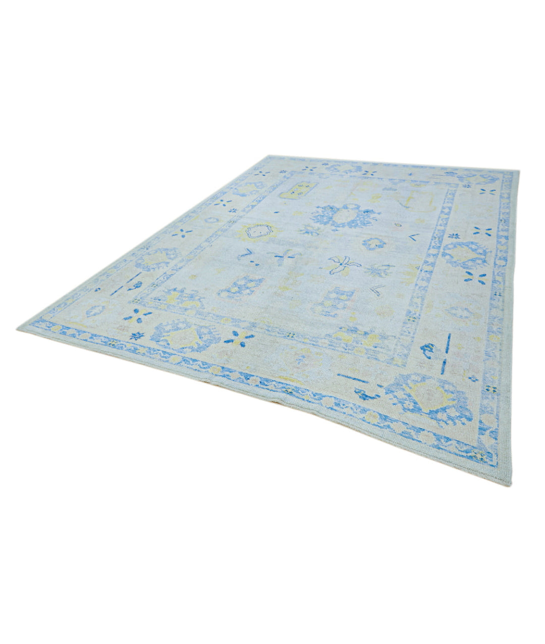 Hand Knotted Turkey Oushak Wool Rug 8'  x 10' 11" - No. AT54810