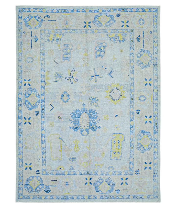 Hand Knotted Turkey Oushak Wool Rug 8'  x 10' 11" - No. AT54810