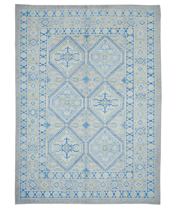 Hand Knotted Turkey Oushak Wool Rug 10' 5" x 14'  - No. AT73869