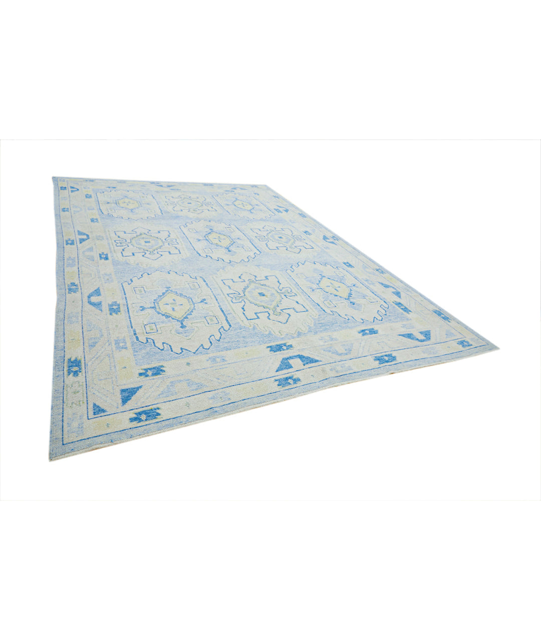 Hand Knotted Turkey Oushak Wool Rug 9' 2" x 13'  - No. AT53720