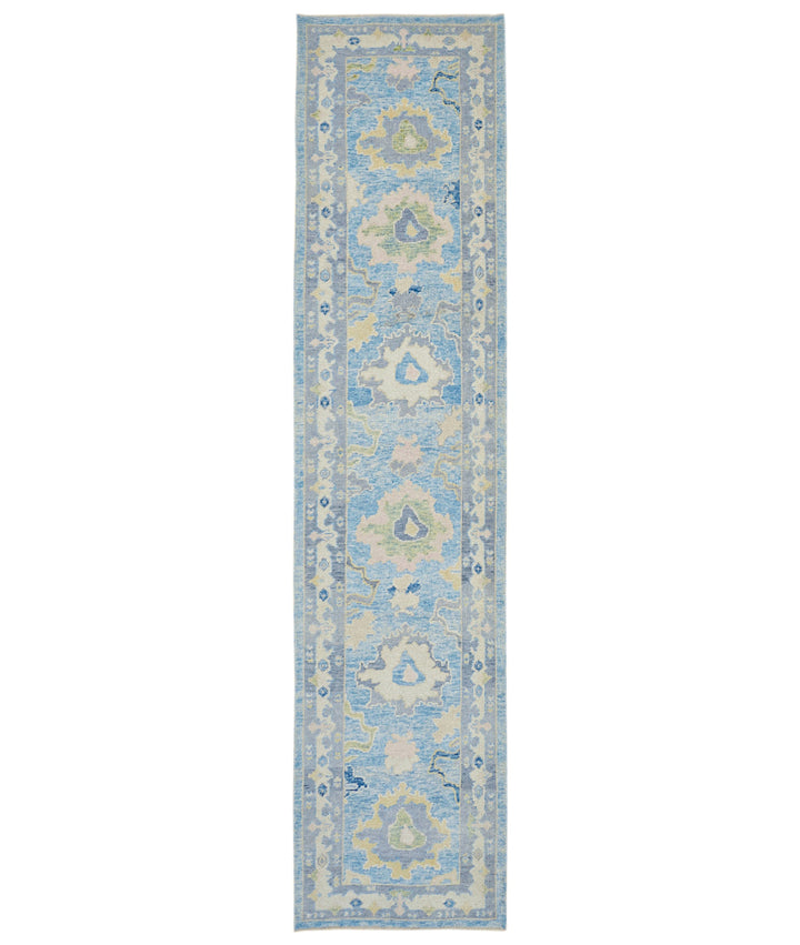 Hand Knotted Turkey Oushak Wool Rug 3'  x 12' 10" - No. AT66849