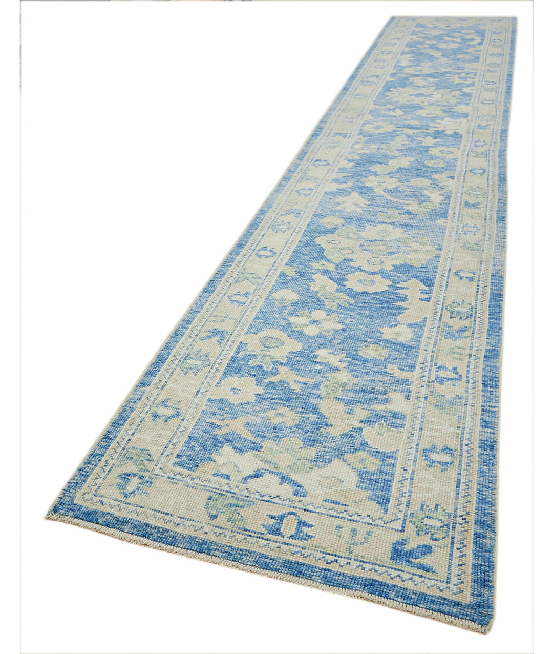 Hand Knotted Turkey Oushak Wool Rug 3' 2" x 18' 8" - No. AT67716