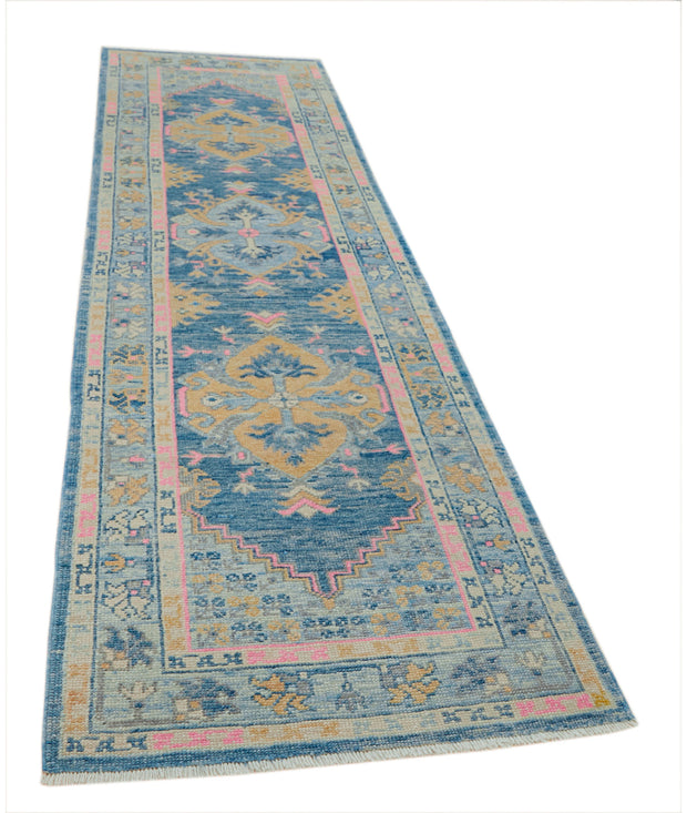 Hand Knotted Turkey Oushak Wool Rug 2' 11" x 11' 3" - No. AT83380