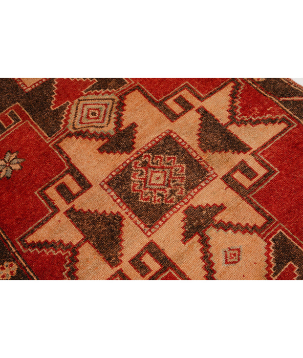 Hand Knotted Vintage Turkish Anatolian Wool Rug 3' 7" x 12' 2" - No. AT43293