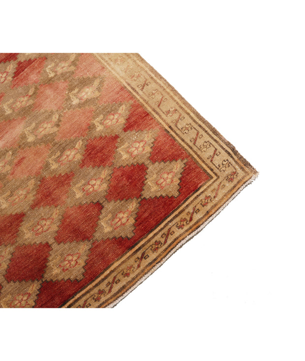 Hand Knotted Vintage Turkish Anatolian Wool Rug 5' 0" x 11' 8" - No. AT82148