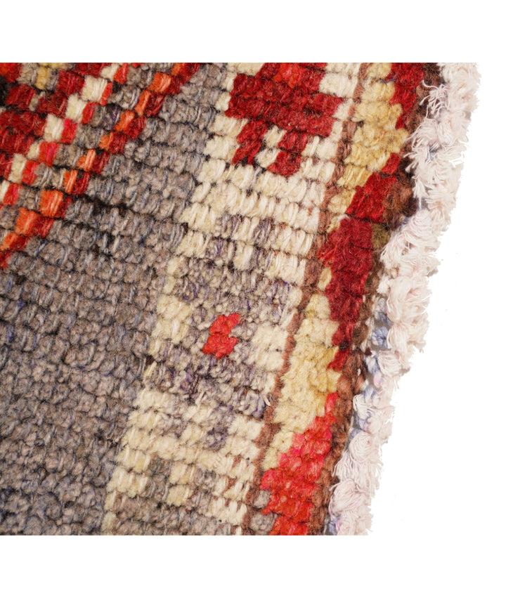 Hand Knotted Vintage Turkish Herki Wool Rug 2' 11" x 10' 10" - No. AT71025